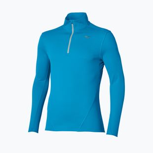 Longsleeve de alergare pentru bărbați Mizuno Tech Thermal Charge Breath Thermo Half Zip Long Sleeve Tee blue jewel