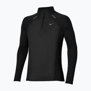 Longsleeve de alergare pentru bărbați Mizuno Active Dryaeroflow Hybrid Long Sleeve Top Black