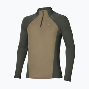 Longsleeve de alergare pentru bărbați Mizuno Active Dryaeroflow Hybrid Long Sleeve Top Forest Night