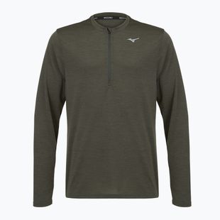 Bluză de alergare pentru bărbați Mizuno Core Impulse Half Zip Long Sleeve Tee forest night
