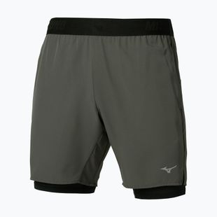 Pantaloni scurți de alergare pentru bărbați Mizuno Core 7.5 Inches 2In1 forest night