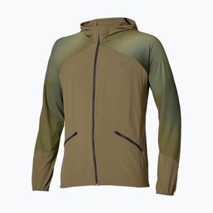 Geacă de alergare pentru bărbați Mizuno Active Alpha Hooded Jacket martini olive