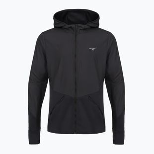 Geacă de alergare pentru bărbați Mizuno Active Warmalite Hybrid Full Zip Hooded Long Sleeve Top black