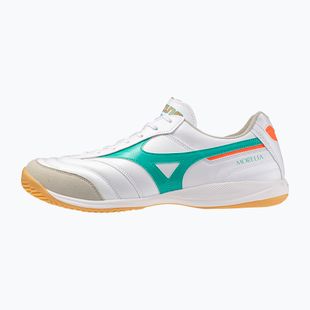 Încălțăminte de fotbal Mizuno Morelia Sala Elite IN white/arcadia/lava orange