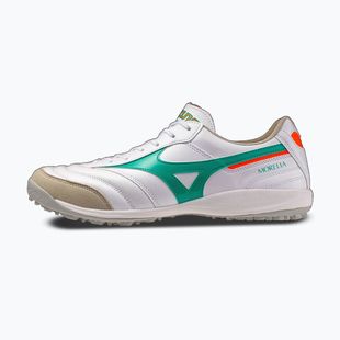 Încălțăminte de fotbal Mizuno Morelia Sala Elite TF white/arcadia/lava orange