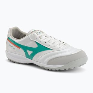 Încălțăminte de fotbal Mizuno Morelia Sala Pro TF white/arcadia/lava orange