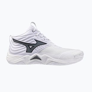 Încălțăminte de volei Mizuno Wave Momentum Elite Mid white/metallic gray/black