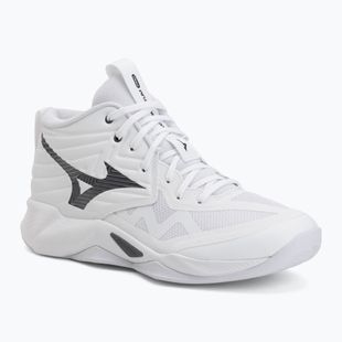Încălțăminte de volei Mizuno Wave Momentum Pro Mid white/metallic gray/black