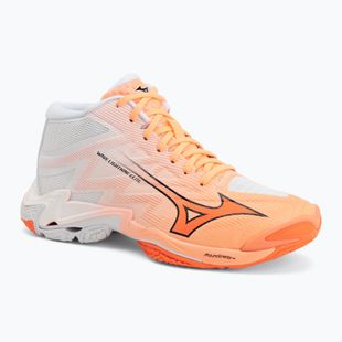 Încălțăminte de volei Mizuno Wave Lightning Elite Mid Flamingo Coral/Lava Orange/White