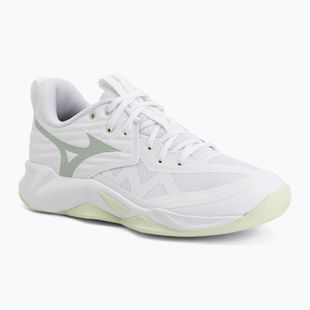 Încălțăminte de volei pentru femei Mizuno Wave Momentum Pro white/aqua gray/ambrosia