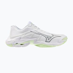 Încălțăminte de volei pentru femei Mizuno Wave Lightning Elite white/balsam green/ambrosia