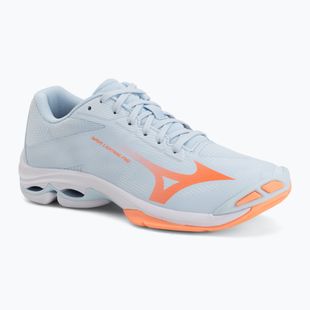Încălțăminte de volei pentru femei Mizuno Wave Lightning Pro blue finch/lava orange/flamingo coral