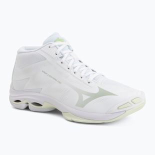 Încălțăminte de volei pentru femei Mizuno Wave Lightning Pro Mid white/aqua gray/ambrosia