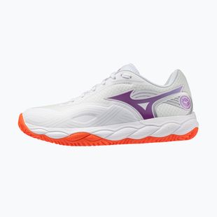 Încălțăminte de tenis pentru femei Mizuno Wave Enforce Court 2 CC white/dahlia/sunstone