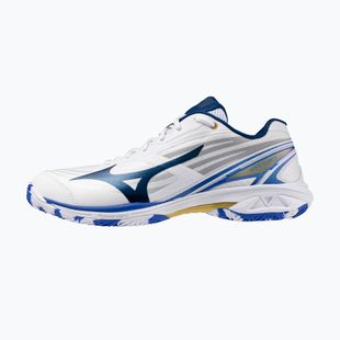 Încălțăminte de badminton pentru femei Mizuno Wave Claw 4 white/dazzling blue/stargazer