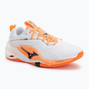 Încălțăminte de handbal Mizuno Wave Stealth Neo 2.1 white/black/flamingo coral