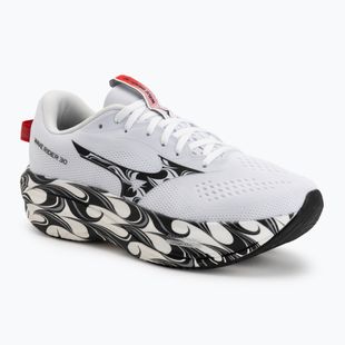 Încălțăminte de alergare pentru bărbați Mizuno Wave Rider 30 Disclosure white/black/high risk red