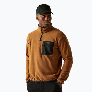 Bluză fleece pentru bărbați REGATTA Frankie Half Zip brown