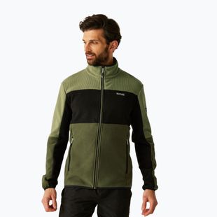 Bluză fleece pentru bărbați REGATTA Ormont oil green/black/olive night