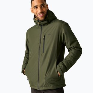 Geacă de ploaie pentru bărbați REGATTA Allston dark khaki/wood brown