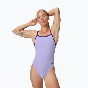 Costum de înot întreg pentru femei Speedo Solid Turnback bright lavender