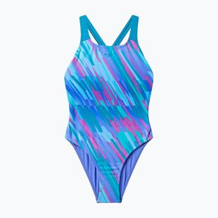Costum de baie întreg pentru copii Speedo Allover Pwerbackback moonlight lavender/hyper teal