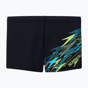 Boxeri de baie pentru bărbați Speedo Medley Logo Aquashort anthracite/hyper teal