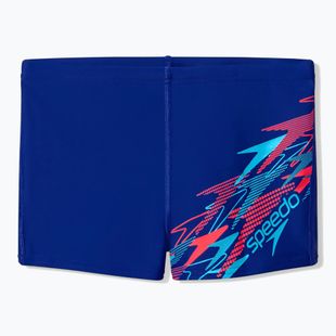 Boxeri de baie pentru băieți Speedo Medley Logo Aquashort night watch/Hhyper teal