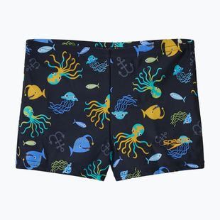 Boxeri de înot pentru bărbați Speedo Print Aquashort anthracite
