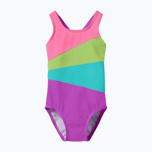 Costum de baie întreg pentru copii Speedo Radiating Splice neon jelly