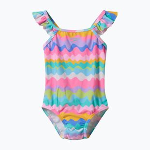 Costum de baie întreg pentru copii Speedo Ruffle citrus green