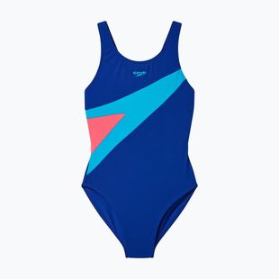 Costum de baie întreg pentru copii Speedo Hyperboom Butterfly Back night watch/hyper teal