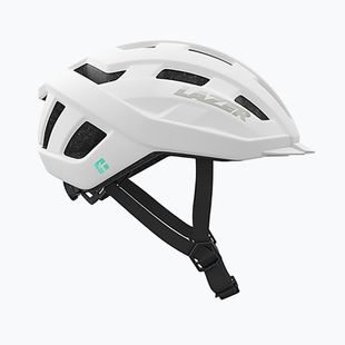 Cască de bicicletă Lazer Codax KinetiCore + net matte full white