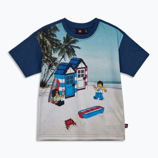Tricou pentru copii LEGO Lwtaffy 312 albastru închis