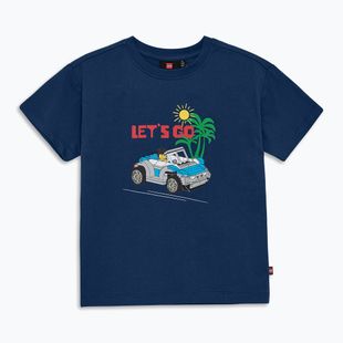 Tricou pentru copii LEGO Lwtaffy 314 albastru închis