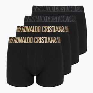 Boxeri pentru bărbați CR7 Basic Trunk 4 perechi 2492 BLACK