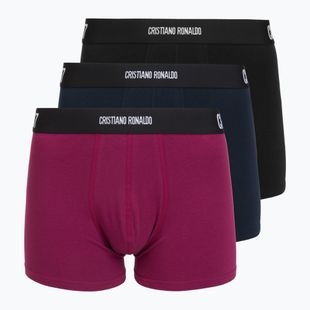 Boxeri pentru bărbați CR7 Basic Trunk 3 pack multicolour
