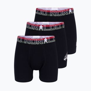 Boxeri pentru copii CR7 Trunk 3 pairs black
