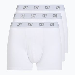 Boxeri pentru bărbați CR7 Basic Trunk 3 perechi white