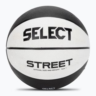 Copii de baschet SELECT Baschet Street v23 alb / negru dimensiune 7
