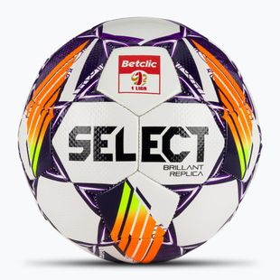 Minge de fotbal SELECT Brillant Replica Betclic 1 Liga v24 white/purple