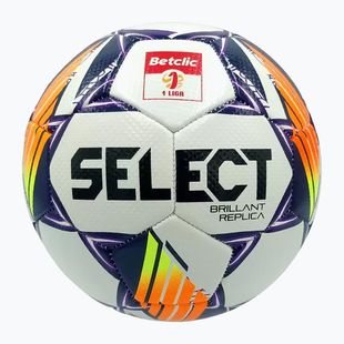 Minge de fotbal SELECT Brillant Replica Betclic 1 Liga v24 white/purple