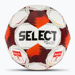 Minge de fotbal SELECT Brillant Replica Betclic v25 white/red mărimea 5