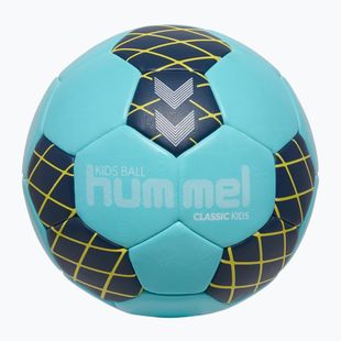Minge de handbal pentru copii Hummel Classic HB Jr light blue/marine/yellow size 0