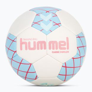 Minge de handbal Hummel Classic Energizer off white/light blue/yellow mărimea 3