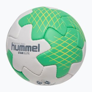Minge de handbal Hummel Star Elite HB off white/green/yellow mărimea 1