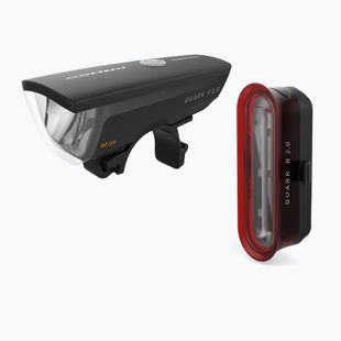 Set de lumini pentru bicicletă KROSS Quark Set 2.0 black