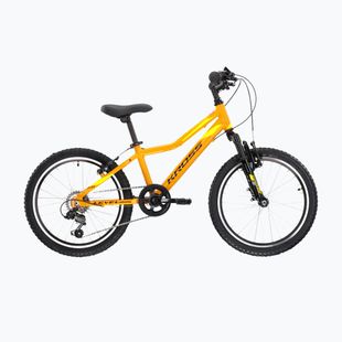 Bicicletă pentru copii KROSS Level Mini 2.0 yellow/black/gloss