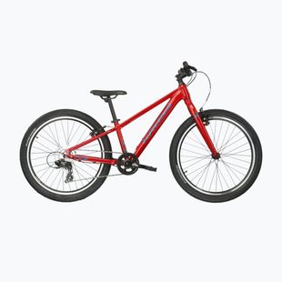 Bicicletă pentru copii KROSS Level Jr 1.0 red/teal/gloss