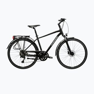 Bicicletă de trekking pentru bărbați KROSS Trans 7.0 Bg black/grey/gloss